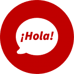 An icon with "Hola" written representing our Spanish language Holidayin the Spanish Pyrenees on Activity Holidays in Spain with Aragon Active