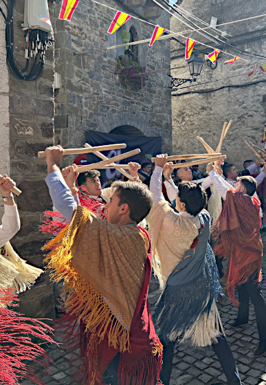 Traditional Aragonese dancing on Small Group Holidays Spain with Aragon Active