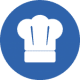 Chefs hat icon for our cooking holiday on Activity Holidays in Spain with Aragon Active