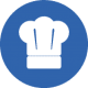 Chefs hat icon for our cooking holiday on Activity Holidays in Spain with Aragon Active
