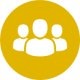 An icon with 3 people on, representing the fact that our maximum group size is 8 on our Small Group Holidays Spain with Aragon Active in the Spanish Pyrenees