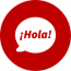 An icon with the word Hola representing our Spanish Language Holiday in the Spanish Pyrenees on Small Group Holidays Spain with Aragon Active